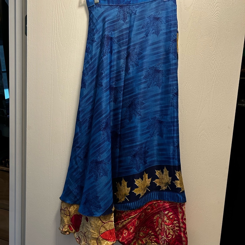 Sari wrap skirt